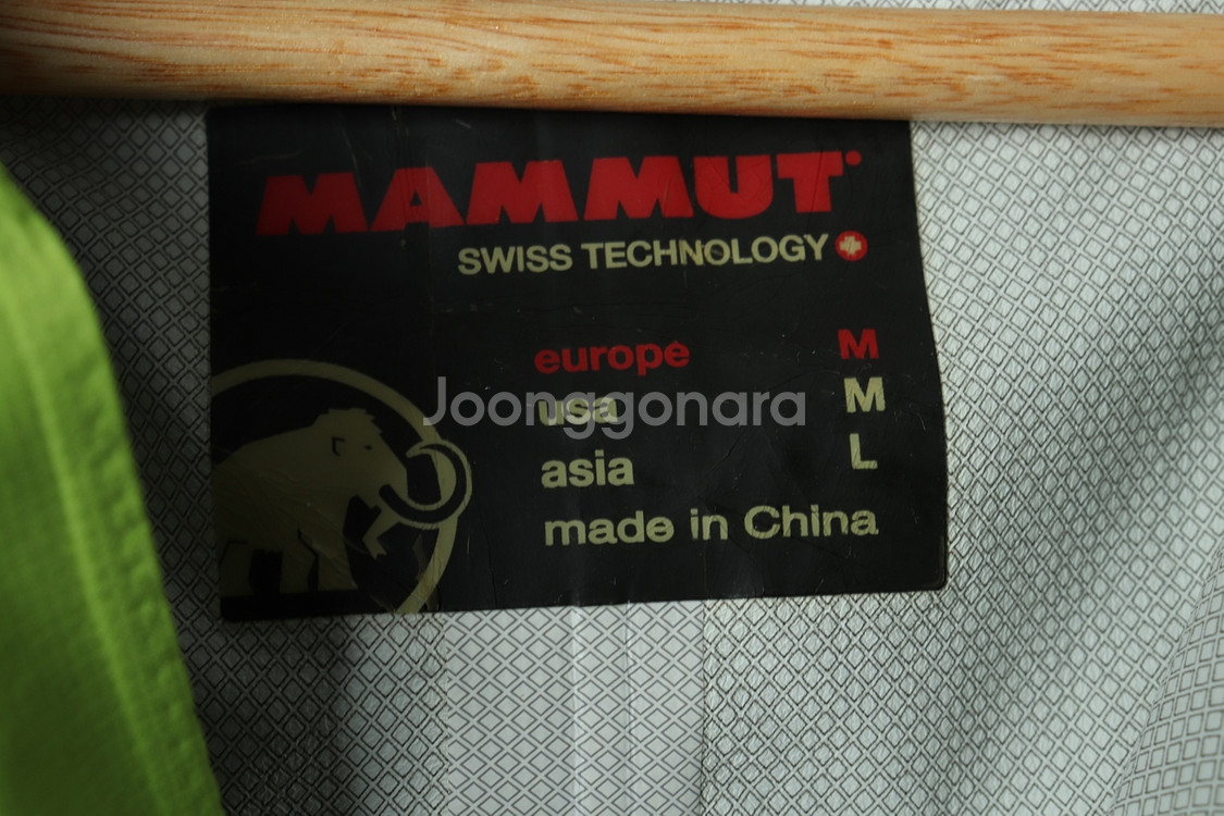 (L) 마무트 집업 바람막이 점퍼자켓 연그린 방수--8