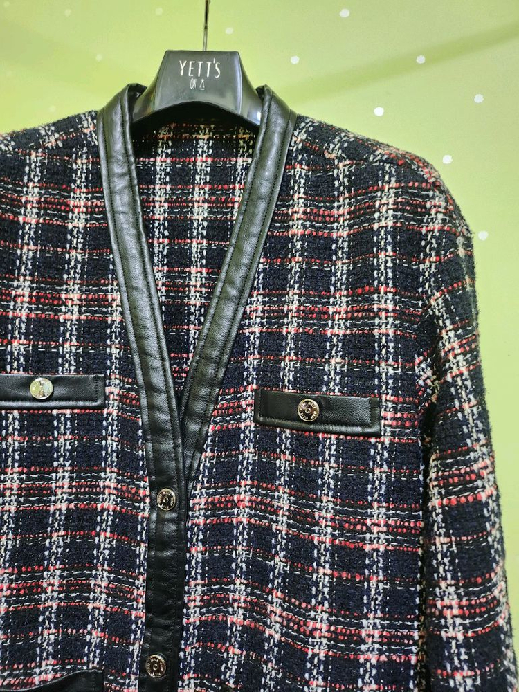 마쥬 트위드자켓38(반기슴53)상태최상--1