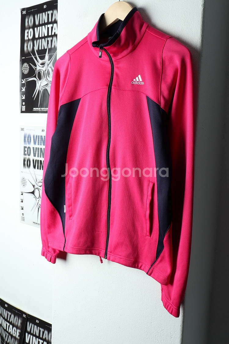 W(M) 아디다스 집업져지 트랙탑 핑크 올드스쿨 딸기--0
