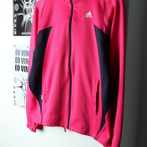 W(M) 아디다스 집업져지 트랙탑 핑크 올드스쿨 딸기
