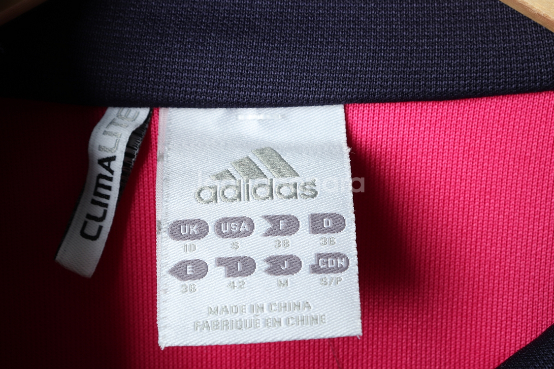 W(M) 아디다스 집업져지 트랙탑 핑크 올드스쿨 딸기--5