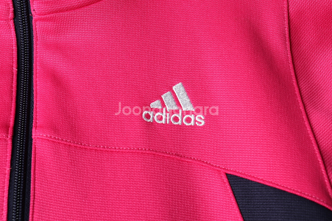 W(M) 아디다스 집업져지 트랙탑 핑크 올드스쿨 딸기--4