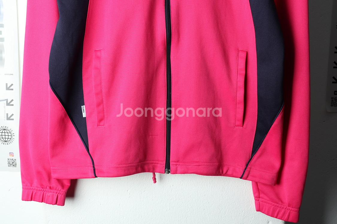W(M) 아디다스 집업져지 트랙탑 핑크 올드스쿨 딸기--3