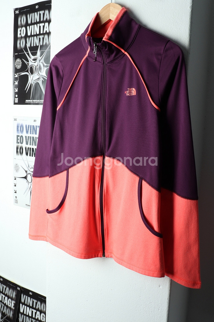 W(M-L) 노스페이스 집업져지 트랙탑 기능성 퍼플--0