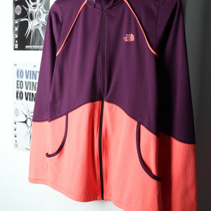 W(M-L) 노스페이스 집업져지 트랙탑 기능성 퍼플