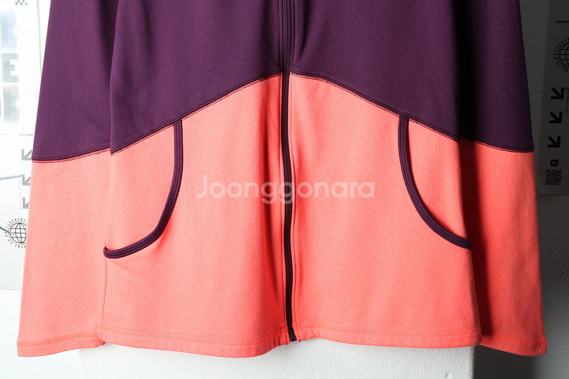 W(M-L) 노스페이스 집업져지 트랙탑 기능성 퍼플--3