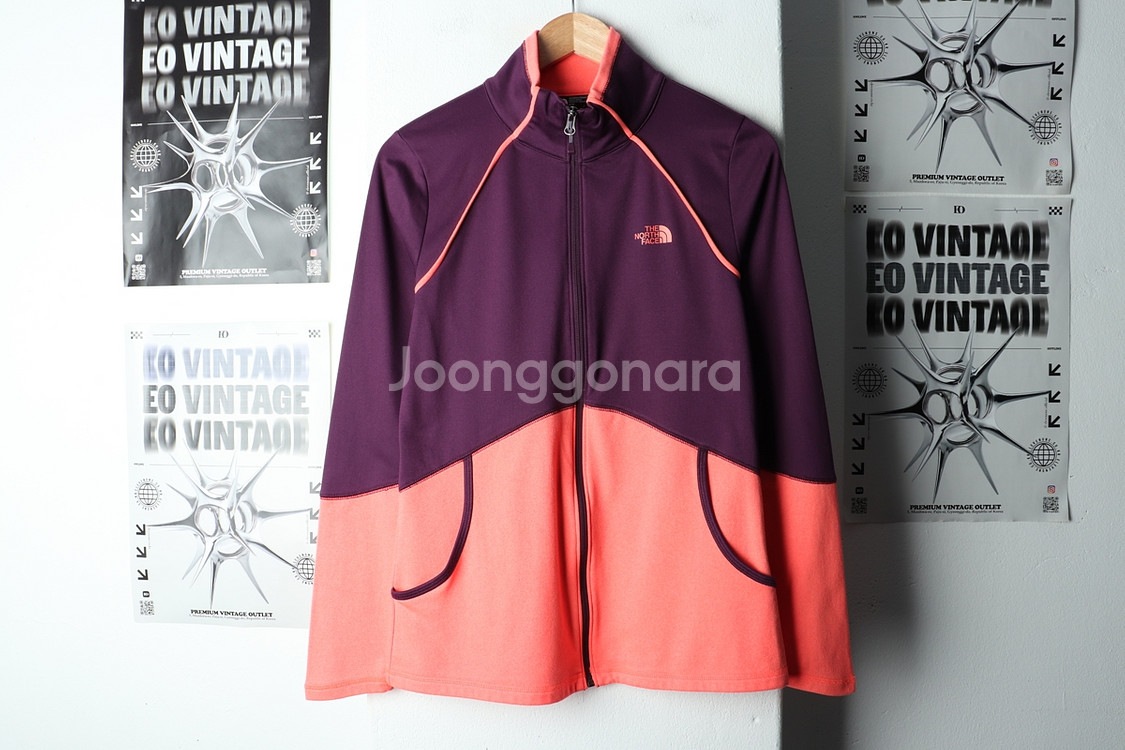 W(M-L) 노스페이스 집업져지 트랙탑 기능성 퍼플--1