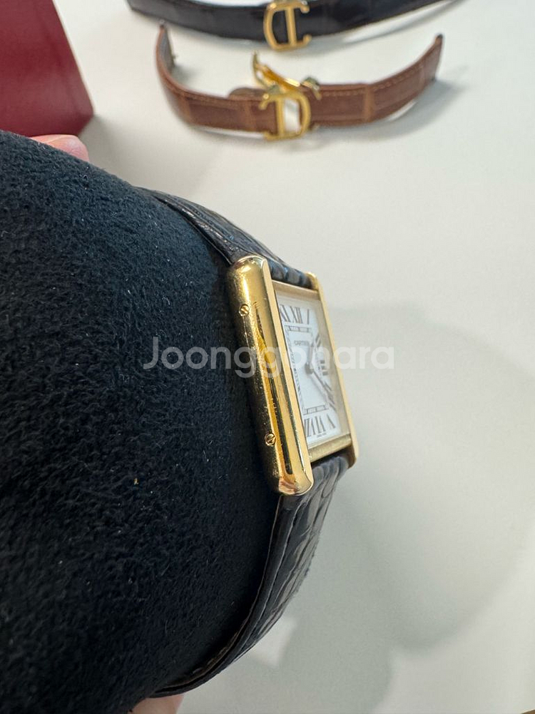 까르띠에 탱크솔로 스몰 옐로우골드--2