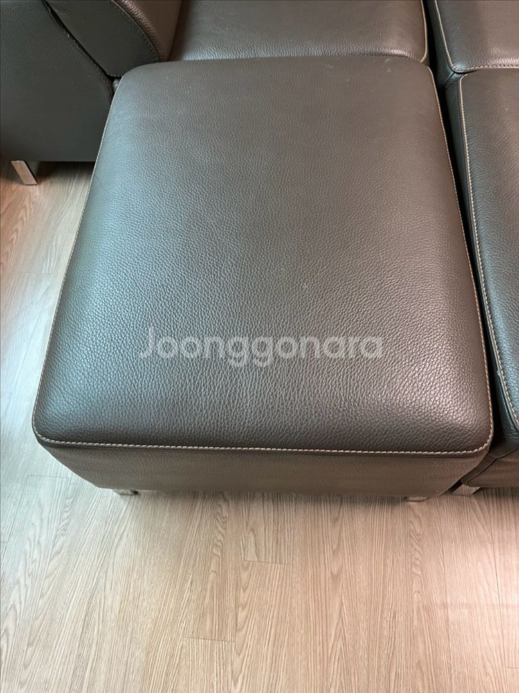 자코모 드렁큰 4인용 가죽 소파--5