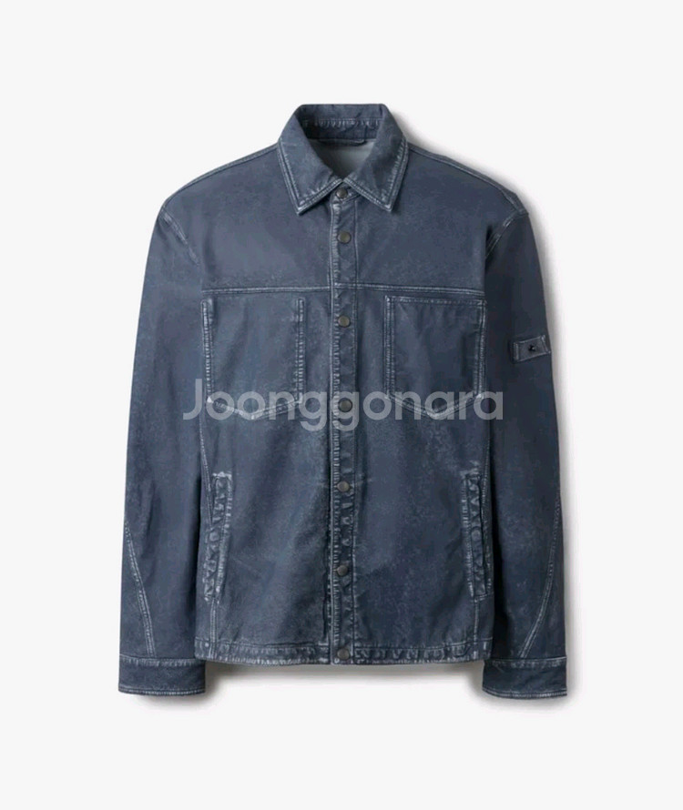 25ss 시리즈 인디고 레더 셔츠 100 새상품--0