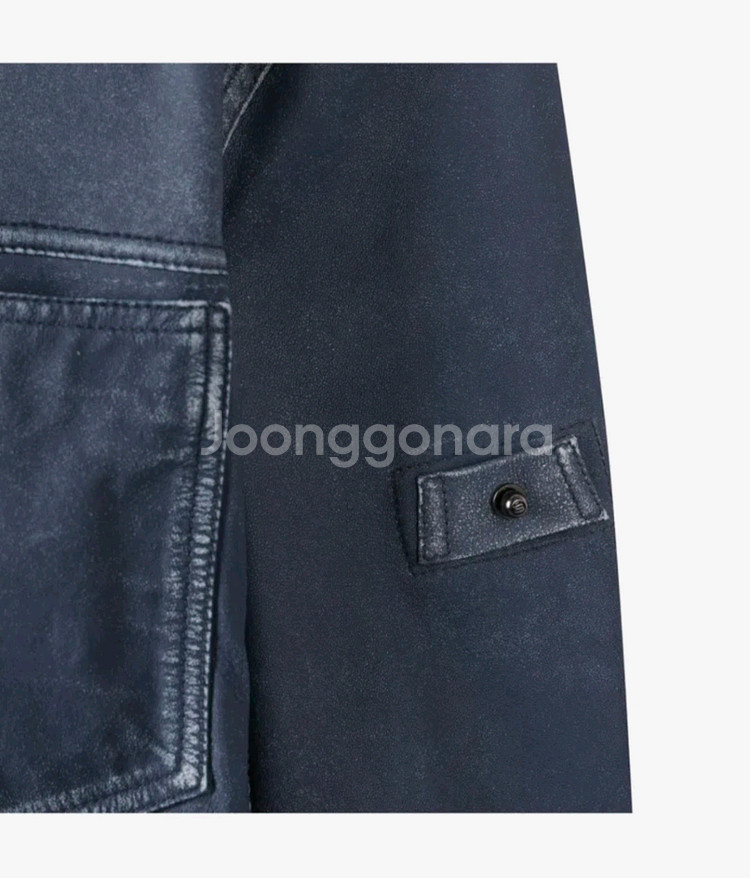 25ss 시리즈 인디고 레더 셔츠 100 새상품--3