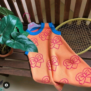 베베베베 리본 니트 원피스 M