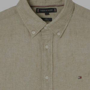 토미힐피거 피그먼트 린넨 셔츠 : 사이즈 S