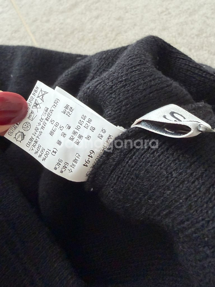 [새상품] 한섬 sjsj 블랙 니트 팬츠 (타임,랑방,마인,더캐시미어)--2