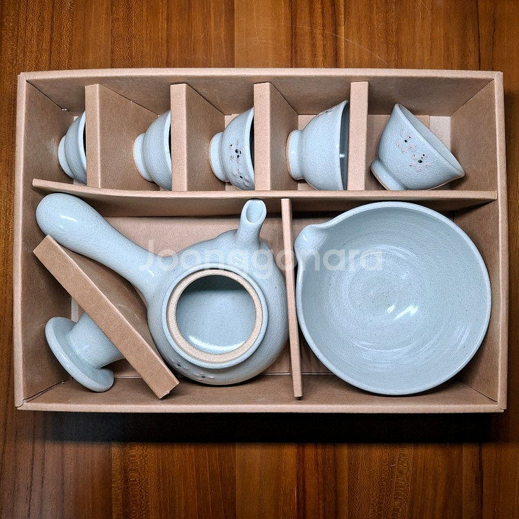 (새상품) 전통 수공예 5인 다기세트--0