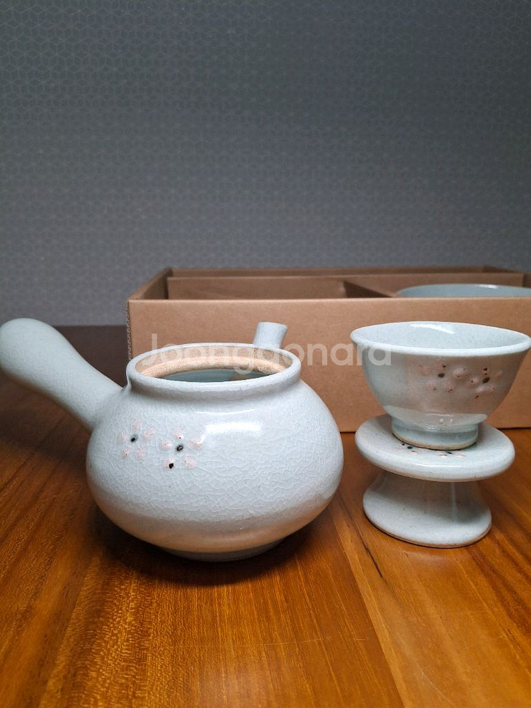 (새상품) 전통 수공예 5인 다기세트--3