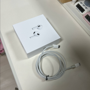 애플 에어팟 3세대 (박스, 8핀 선) R 작동X