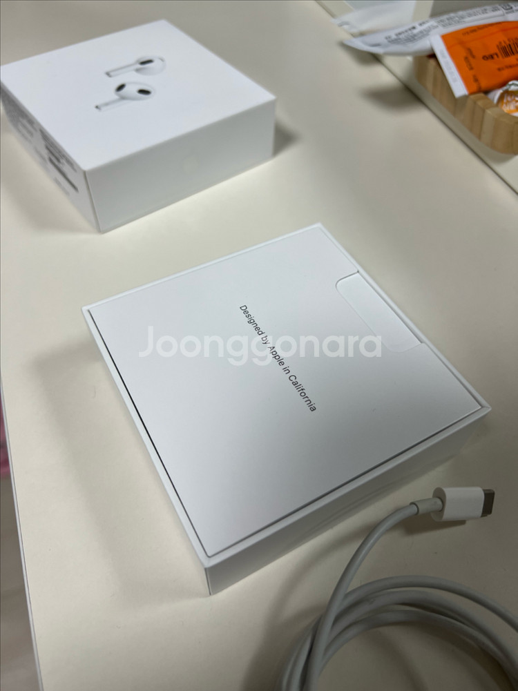 애플 에어팟 3세대 (박스, 8핀 선) R 작동X--1