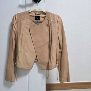 레니본 레더 자켓 양가죽