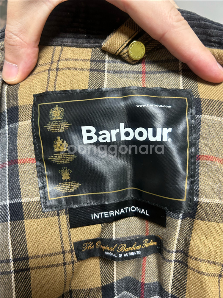 바버 인터네셔널a7 34사이즈 팝니다!--3