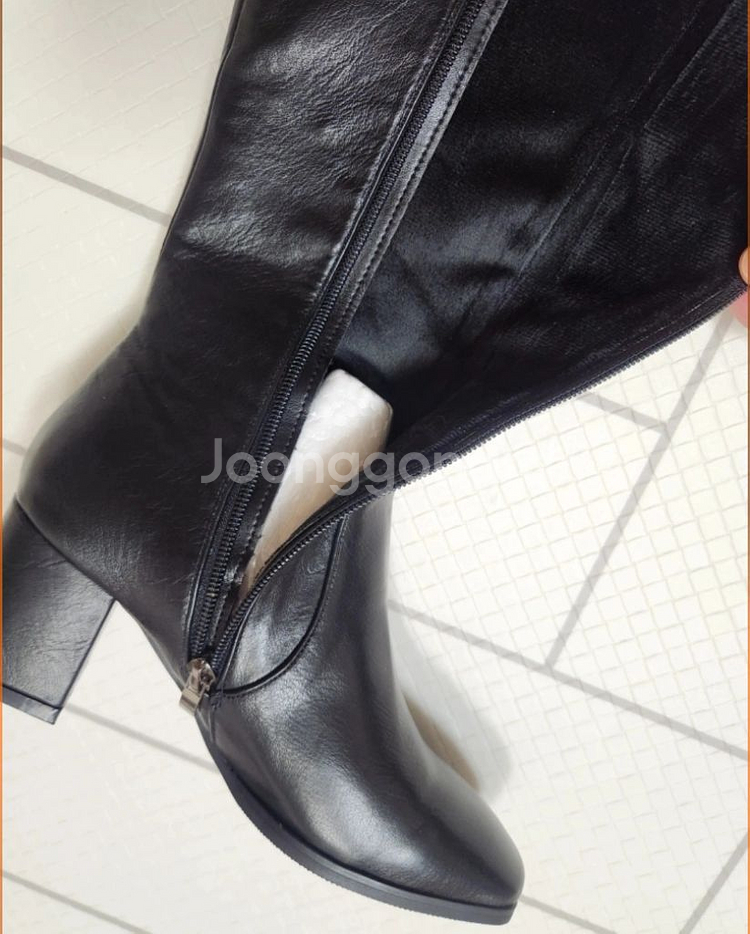 가죽 롱부츠 235 새상품 포장 그대로--5