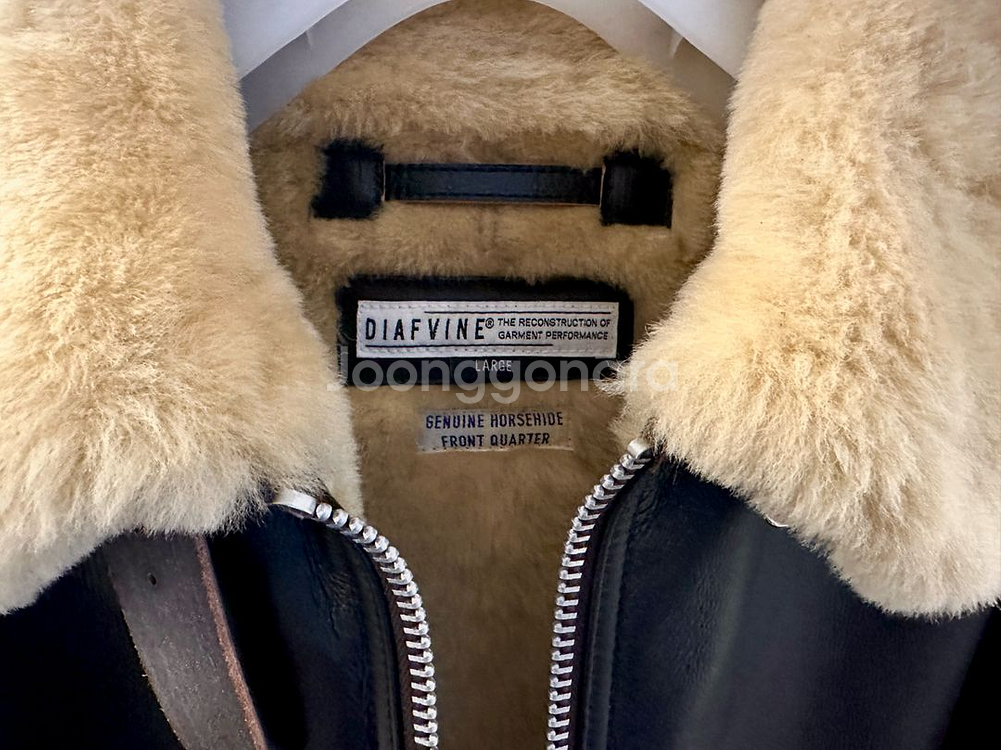 디아프바인 b6 무스탕 L 사이즈--3