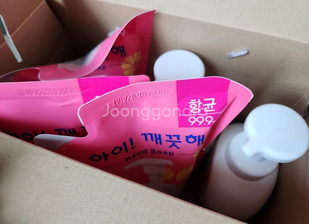 아이깨끗해 기프트세트 레몬향 본품2+리필3 대용량--1