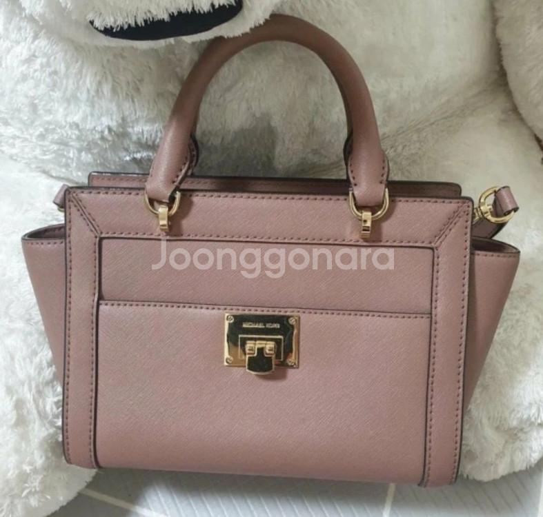 마이클코어스 티나 메신저 토트백 더스티로즈--0