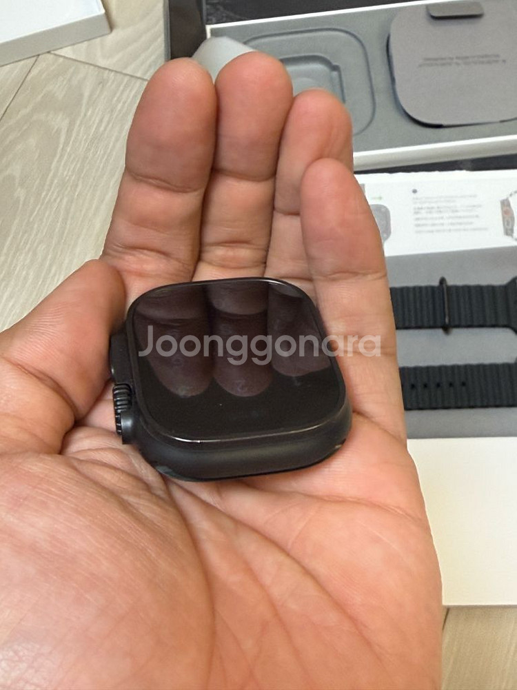 애플워치울트라2 블랙 + 오션밴드 블랙--4