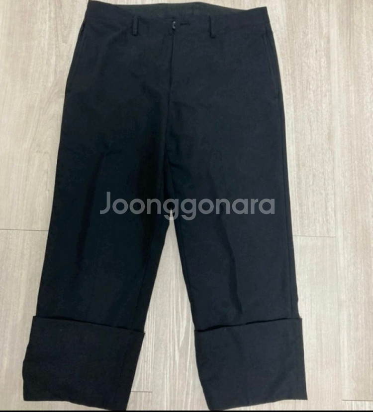 커스텀멜로우 와이드 슬랙스 블랙--1