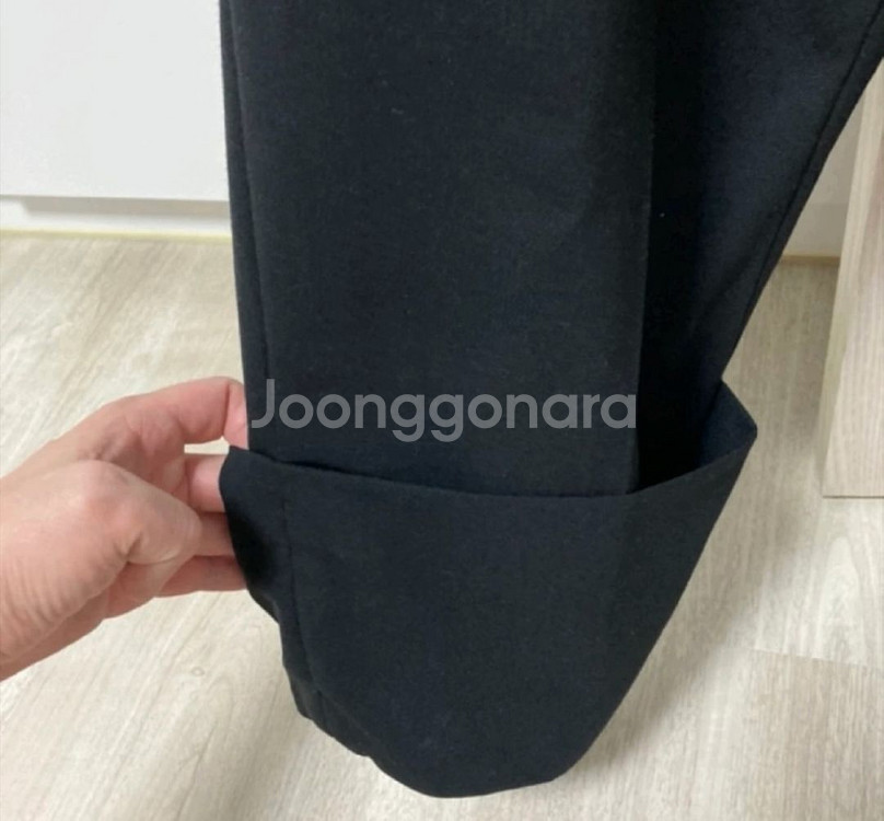 커스텀멜로우 와이드 슬랙스 블랙--3