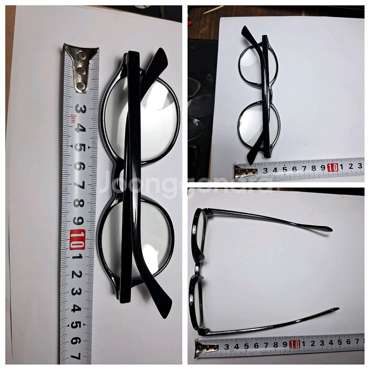 블랙 라운드 클래식 안경 일본 빈티지--9