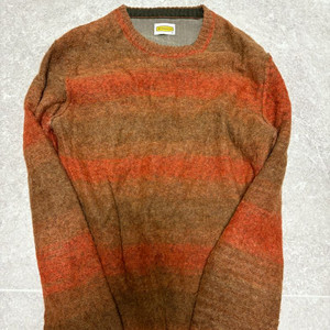 스트라이프 니트 스웨터 인터메조 100