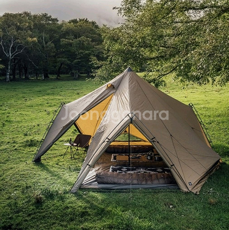 제인아츠 제쿠L 캠핑텐트 / 3면 스모그우레탄창--2