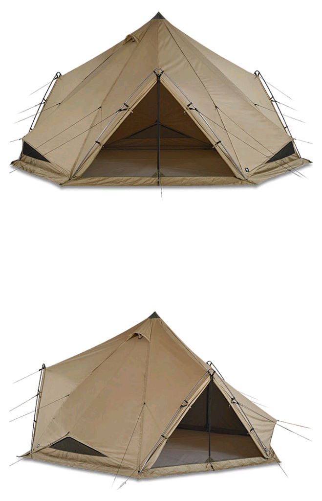 제인아츠 제쿠L 캠핑텐트 / 3면 스모그우레탄창--3