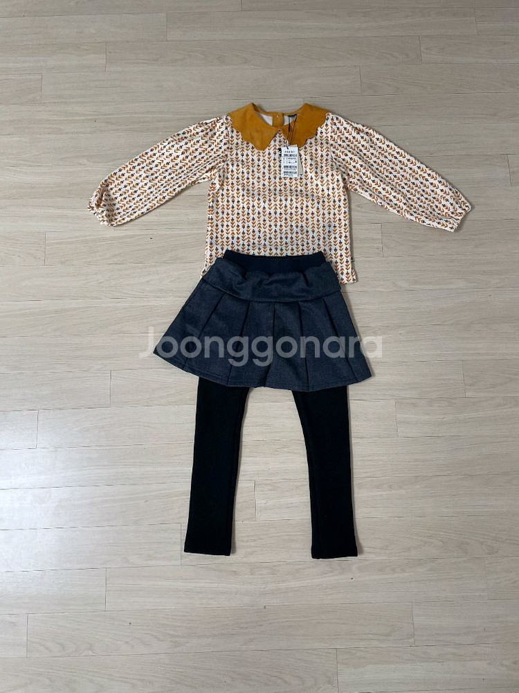 여아 기모 상하복 세트 130--0