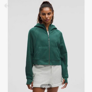 룰루레몬 스쿠바 오버사이즈 풀 집 후디 새상품