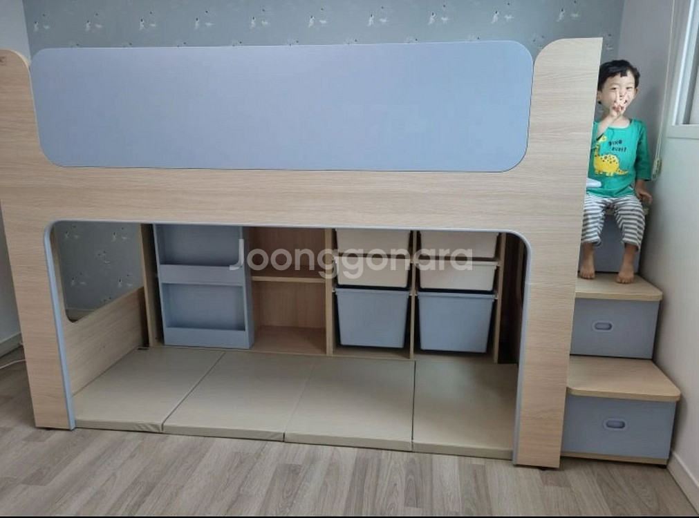 한샘 버니 2층침대 벙커침대 SS 계단형--0