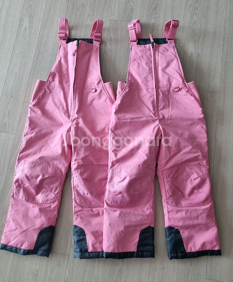 테슬라 키즈 핑크스키복 4T/2벌(택포)쌍둥이추천--1