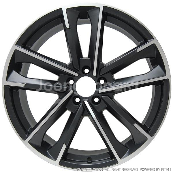 20인치 아우디 RS7 st 무광건메탈폴리쉬 신품휠 1대분 PCD112 9.0J +30--3