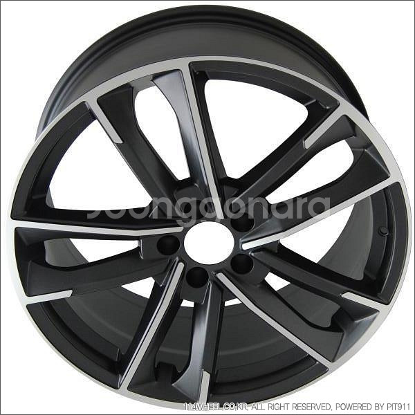 20인치 아우디 RS7 st 무광건메탈폴리쉬 신품휠 1대분 PCD112 9.0J +30--2
