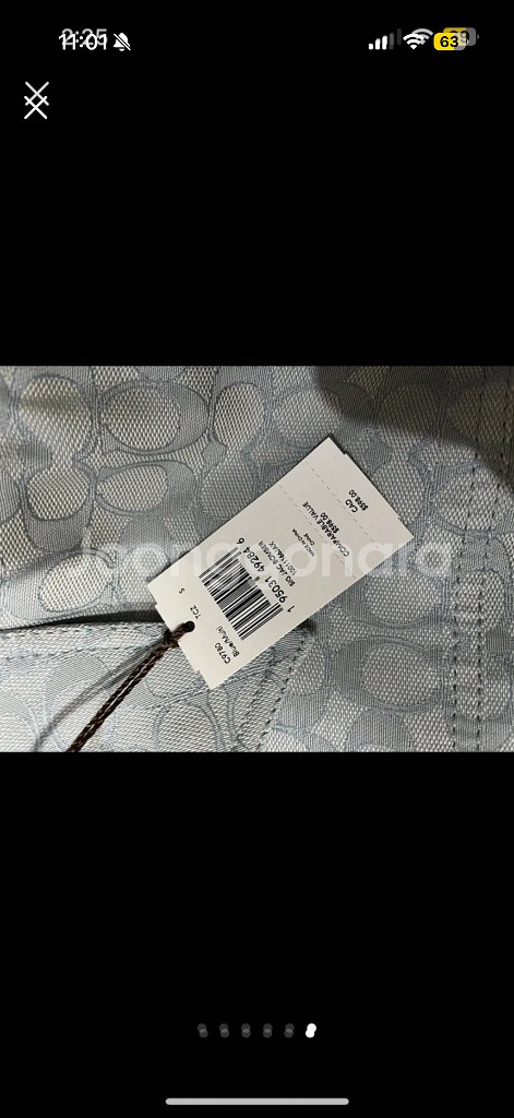 여자 코치 시그니처 패턴 자켓--5