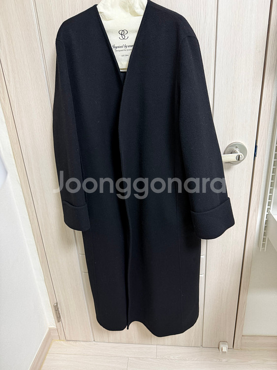 시에 세르 칼라리스 핸드메이드 코트 / 맥시 / 블랙--2