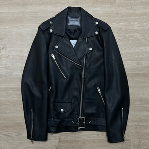 드레스볼륨 싱글 에코 레더 라이더 가죽자켓 [블랙] L/100
