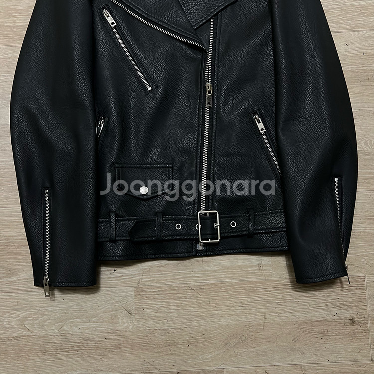 드레스볼륨 싱글 에코 레더 라이더 가죽자켓 [블랙] L/100--2