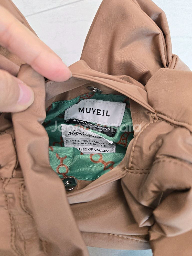 한섬 톰그레이하운드 MUVEIL 리본 숄더백 카멜--3