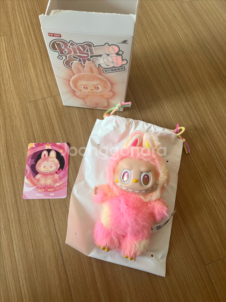 정품 팝마트 라부부 하이라이트인형 로얄티 행복이--0