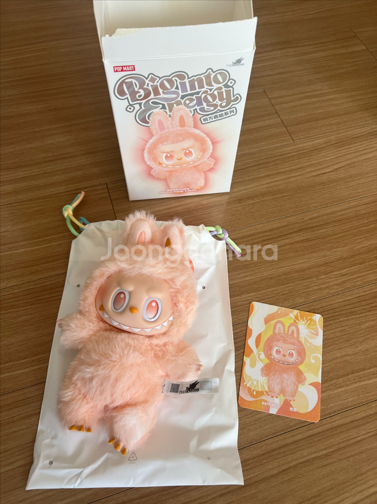 정품 팝마트 라부부 하이라이트인형 로얄티 행복이--1