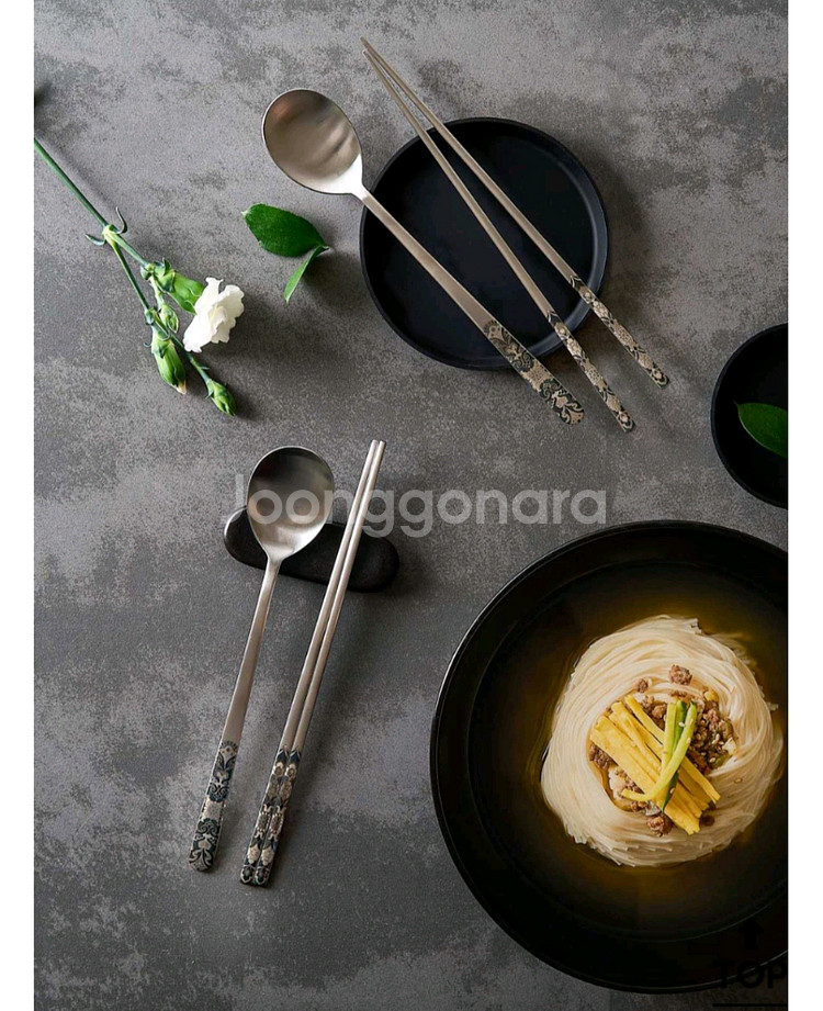 국립중앙박물관 굿즈 보상화 수저세트--0