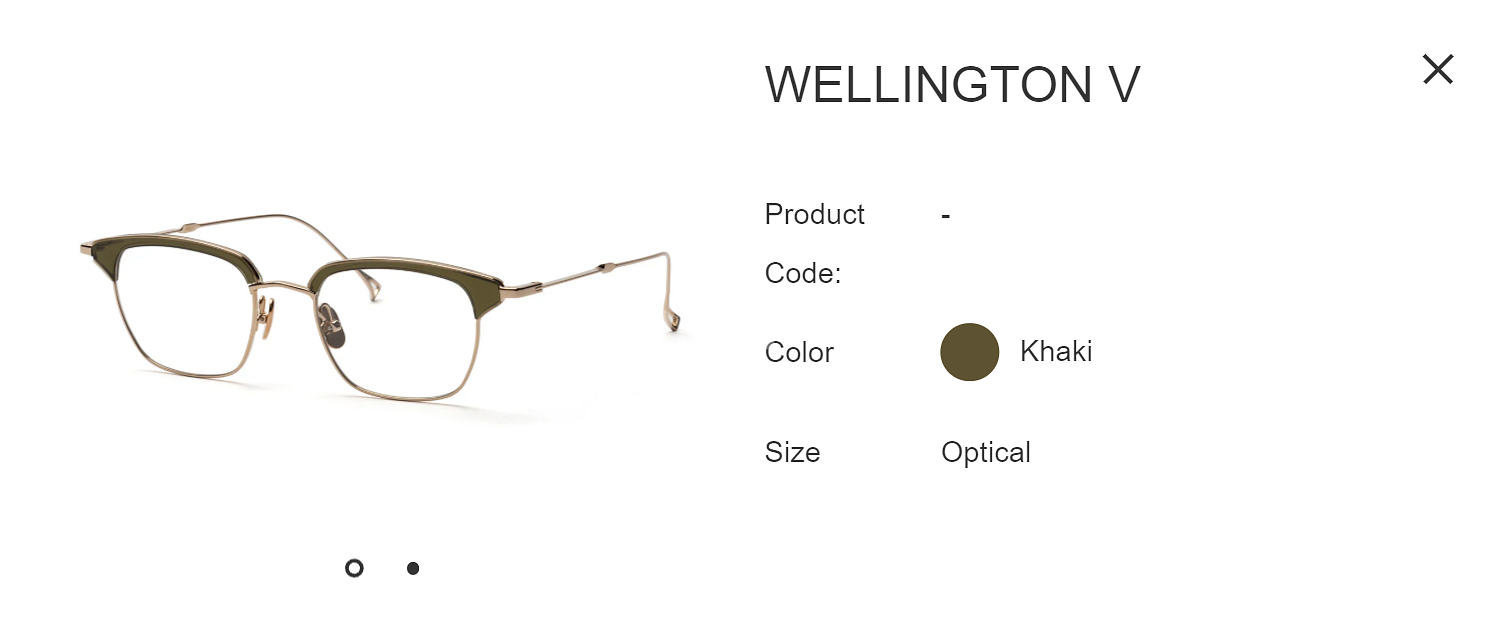 이세이 미야케 x 금자안경 웰링턴 V 하금테 안경 0056--6
